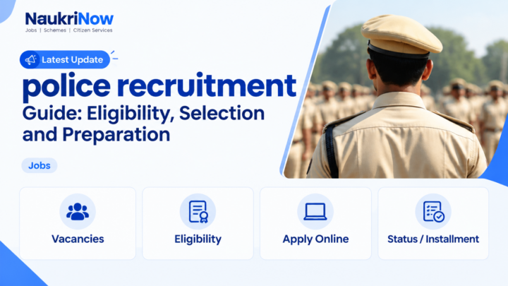 police recruitment – NaukriNow featured poster