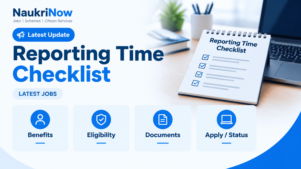 Reporting Time Checklist