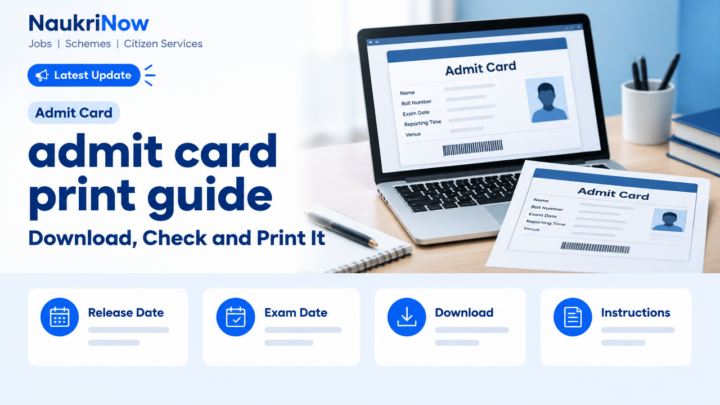 admit card print guide – NaukriNow featured poster