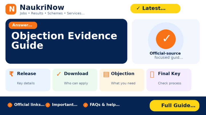 Objection Evidence Guide – NaukriNow featured poster