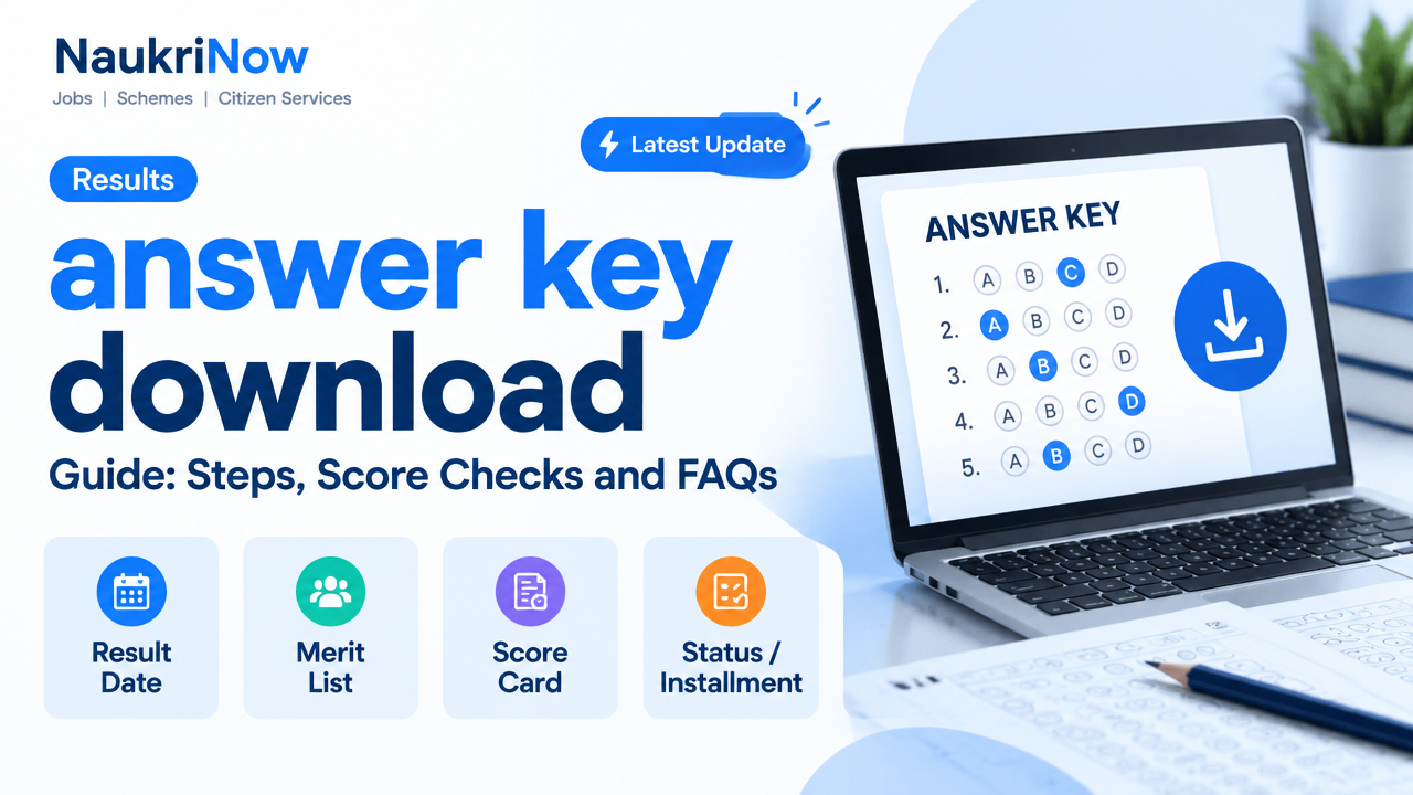 answer key download – NaukriNow featured poster