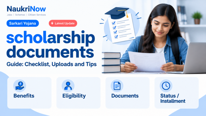 scholarship documents – NaukriNow featured poster