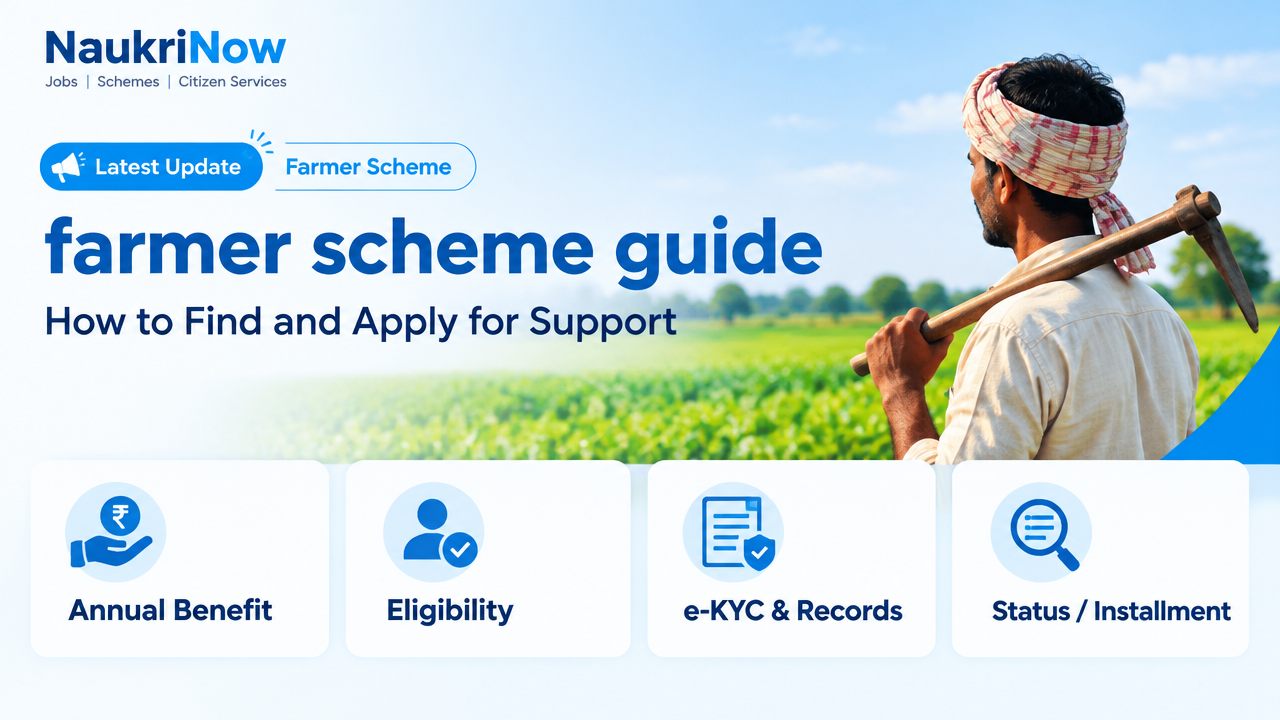 farmer scheme guide – NaukriNow featured poster