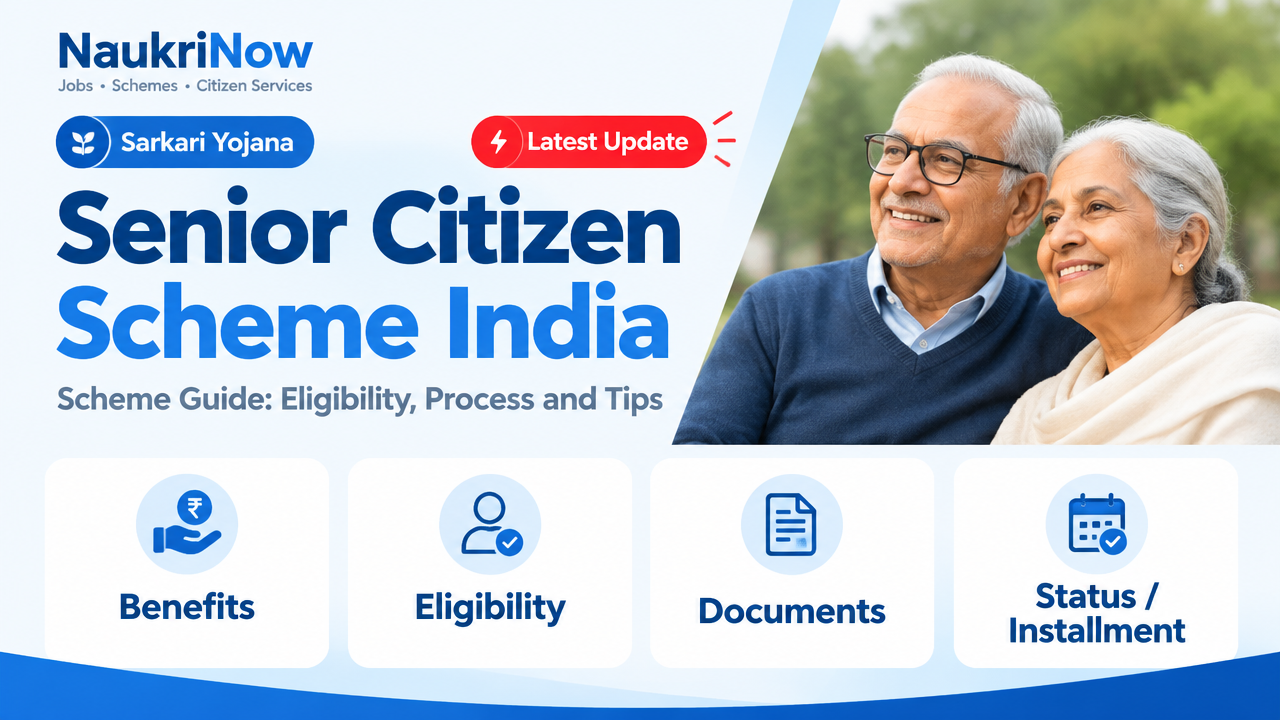 Senior Citizen Scheme India – NaukriNow featured poster