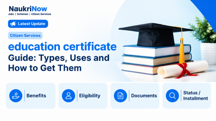 education certificate – NaukriNow featured poster