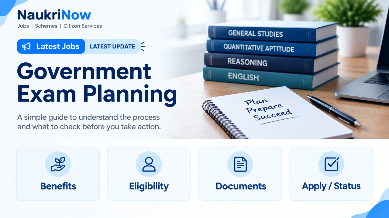 Government Exam Planning – NaukriNow featured poster