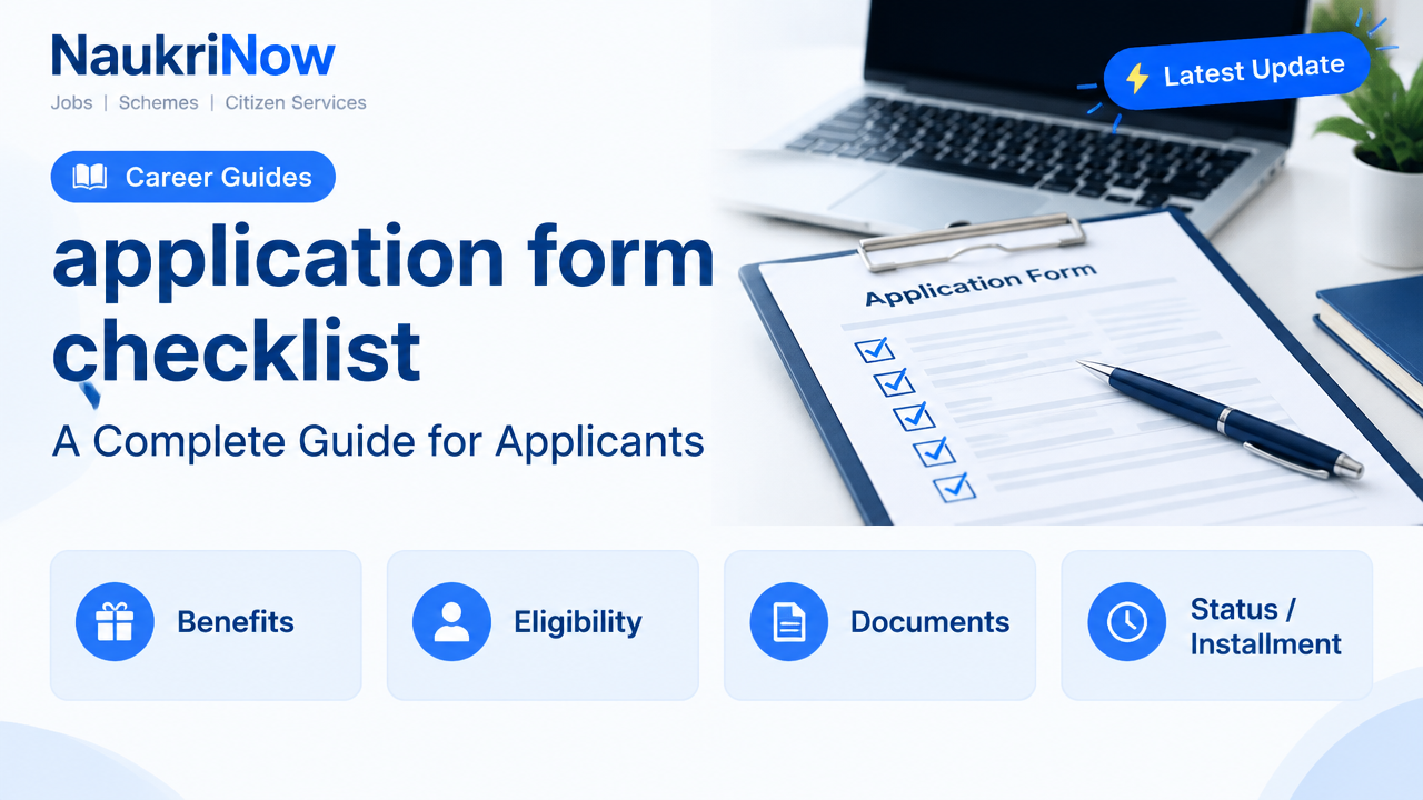 application form checklist – NaukriNow featured poster