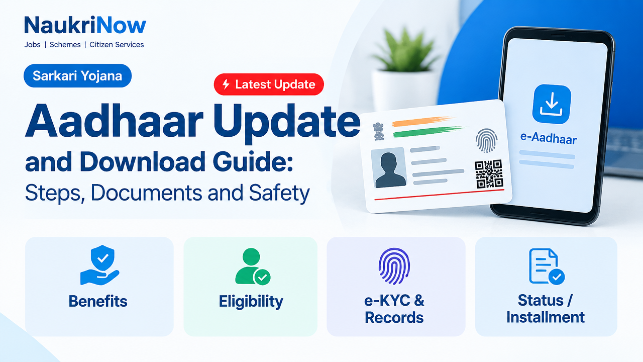 Aadhaar Update – NaukriNow featured poster