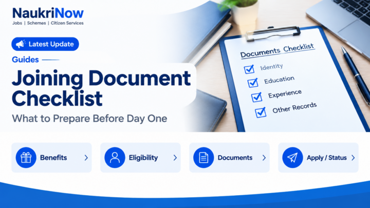 Joining Document Checklist – NaukriNow featured poster