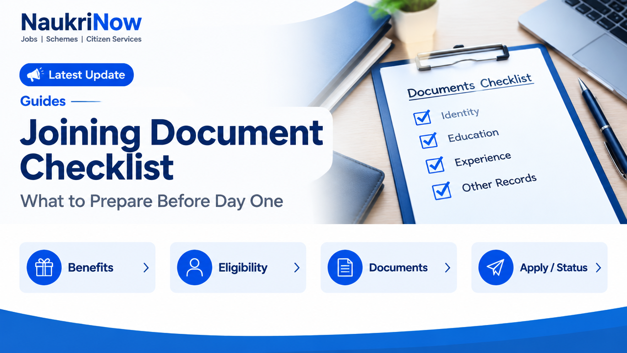 Joining Document Checklist – NaukriNow featured poster
