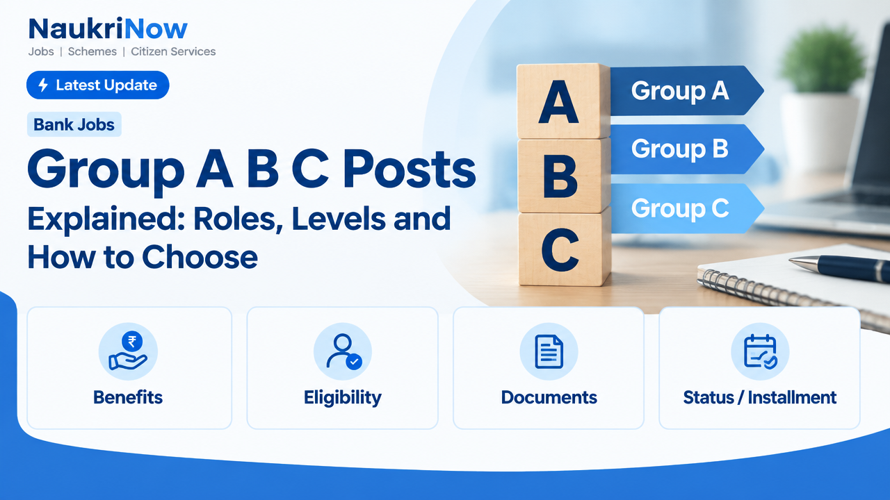 Group A B C Posts – NaukriNow featured poster