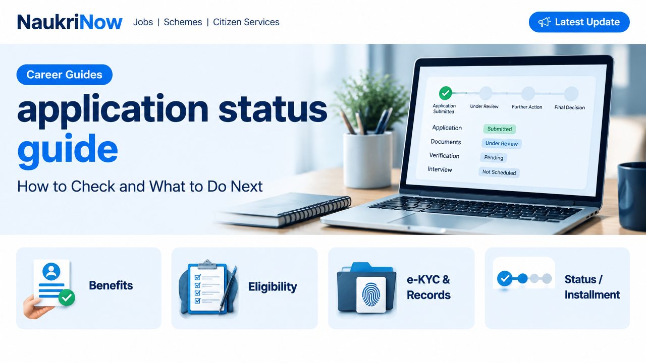 application status guide – NaukriNow featured poster