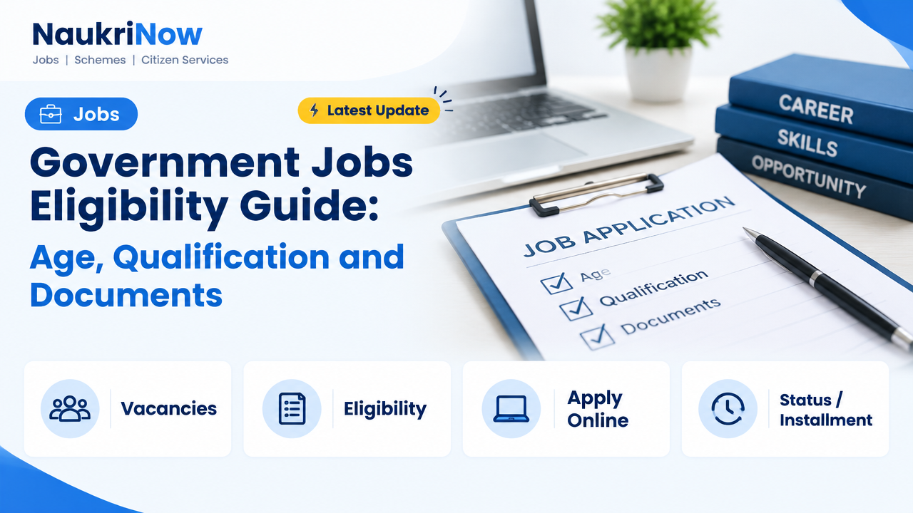 Government Jobs Eligibility Guide: Age, Qualification and Documents – NaukriNow featured poster
