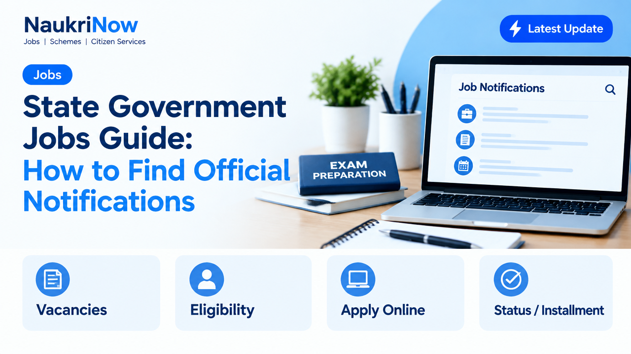 State Government Jobs Guide: How to Find Official Notifications – NaukriNow featured poster