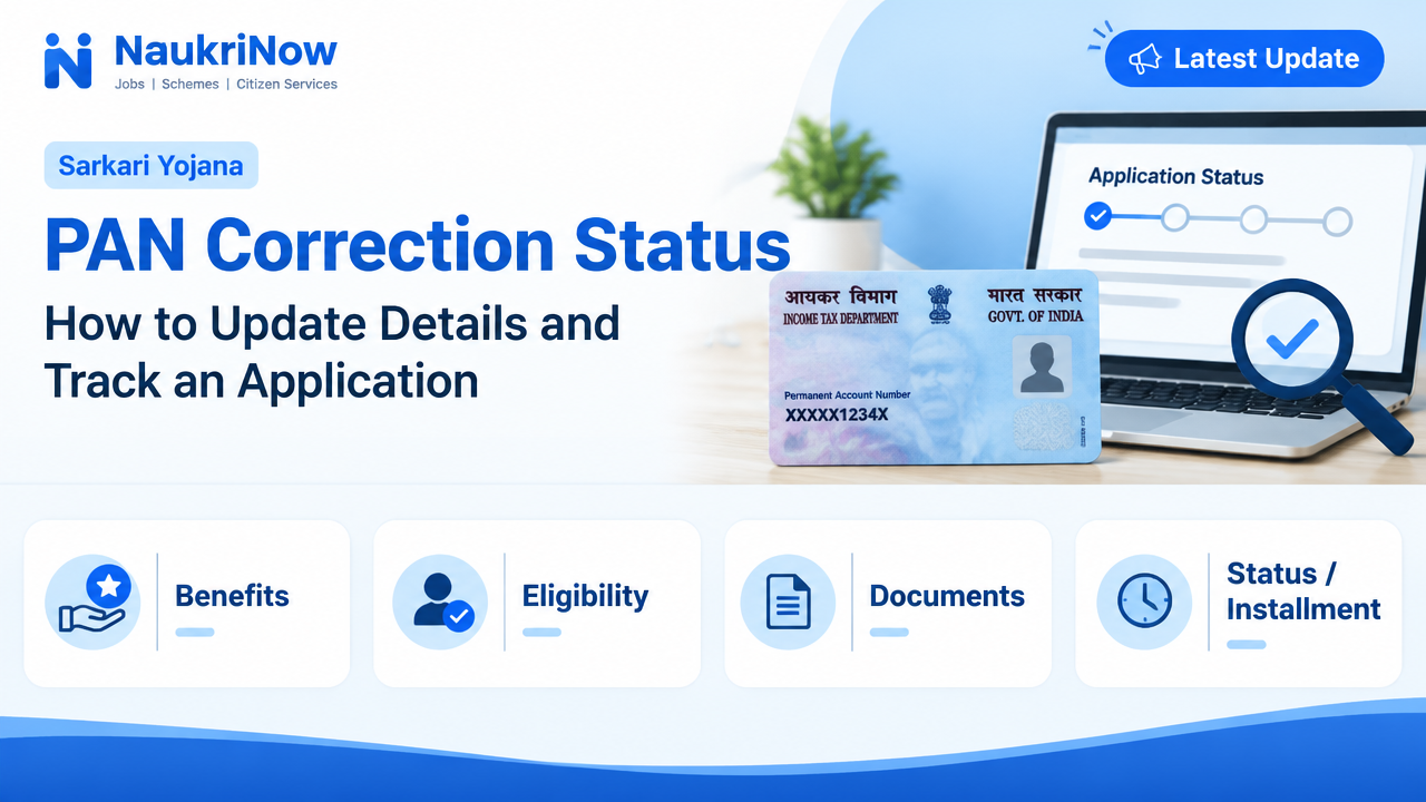PAN Correction Status – NaukriNow featured poster