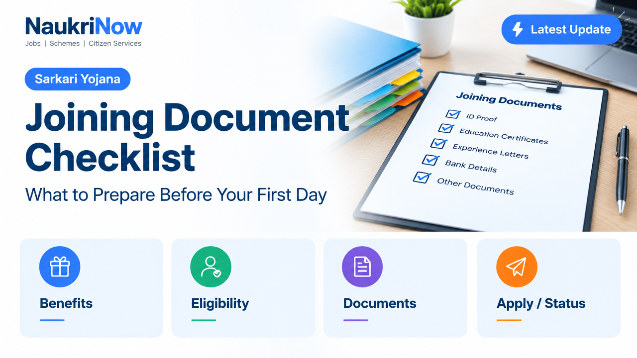 Joining Document Checklist – NaukriNow featured poster