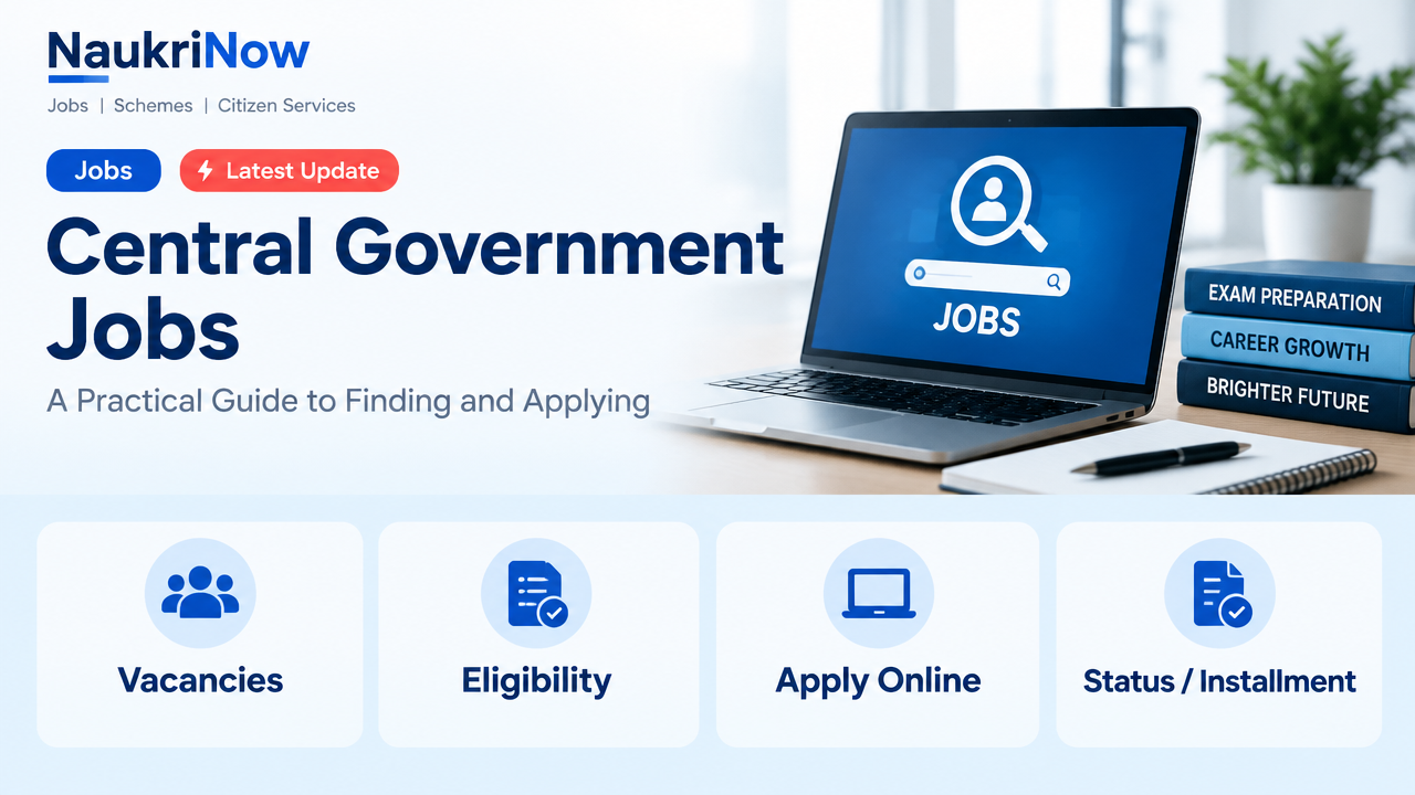 Central Government Jobs – NaukriNow featured poster
