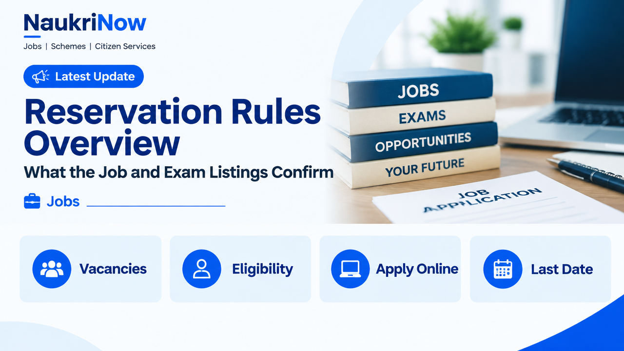 Reservation Rules Overview – NaukriNow featured poster