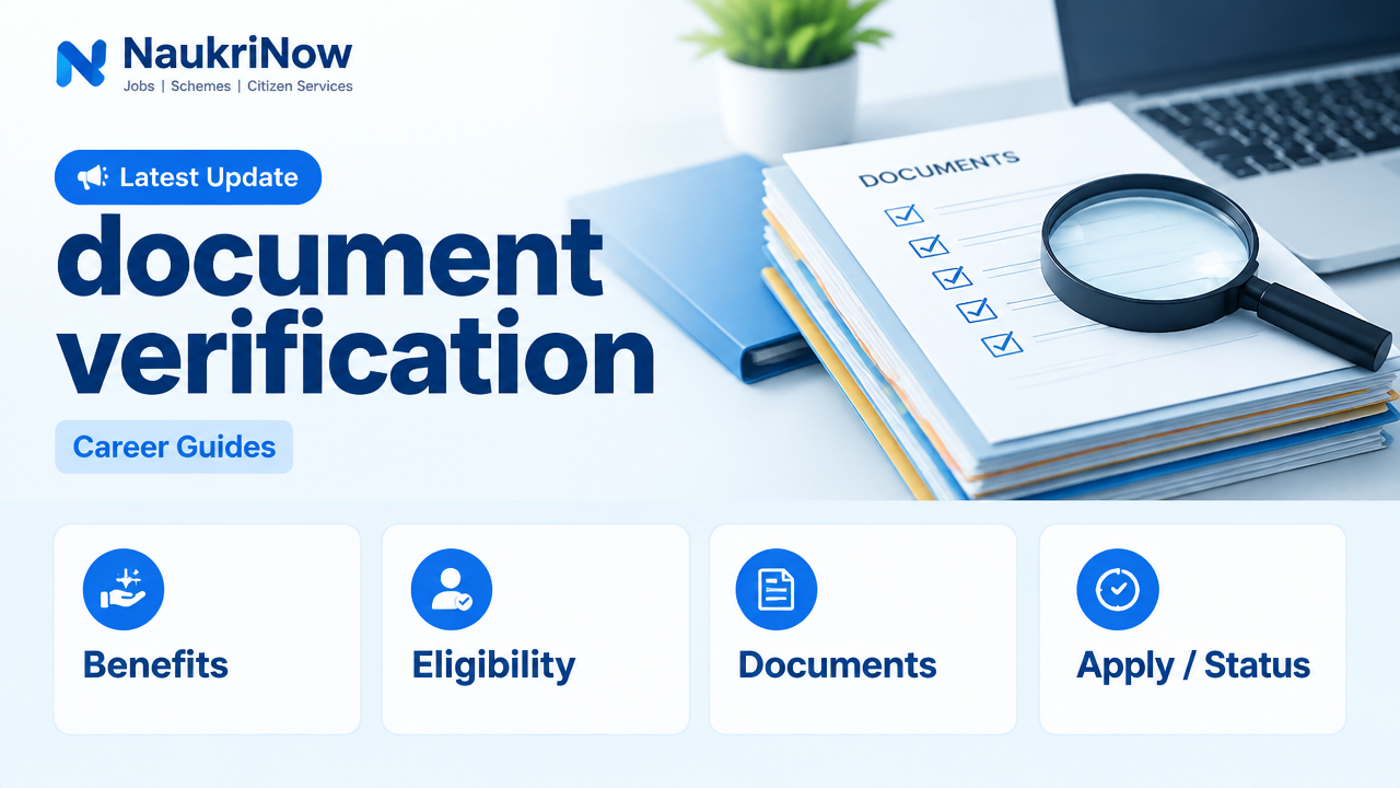 document verification – NaukriNow featured poster
