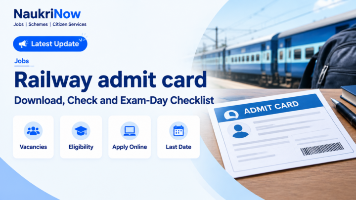 Railway admit card – NaukriNow featured poster