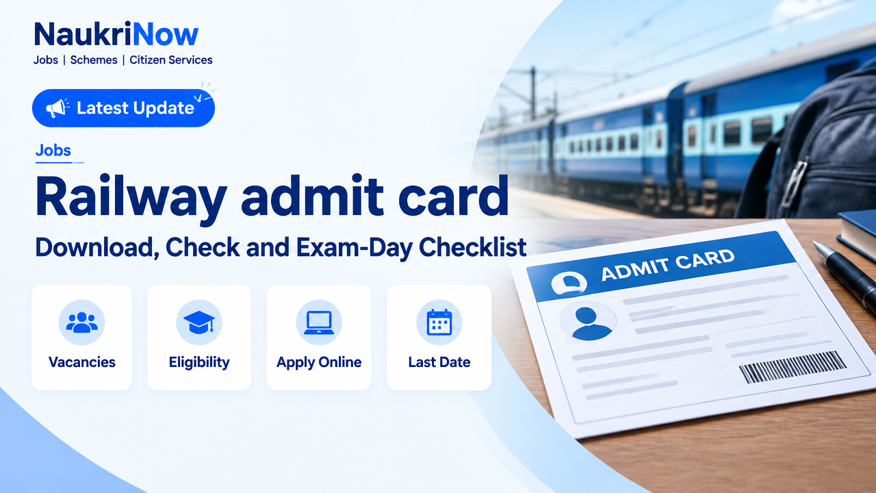 Railway admit card – NaukriNow featured poster