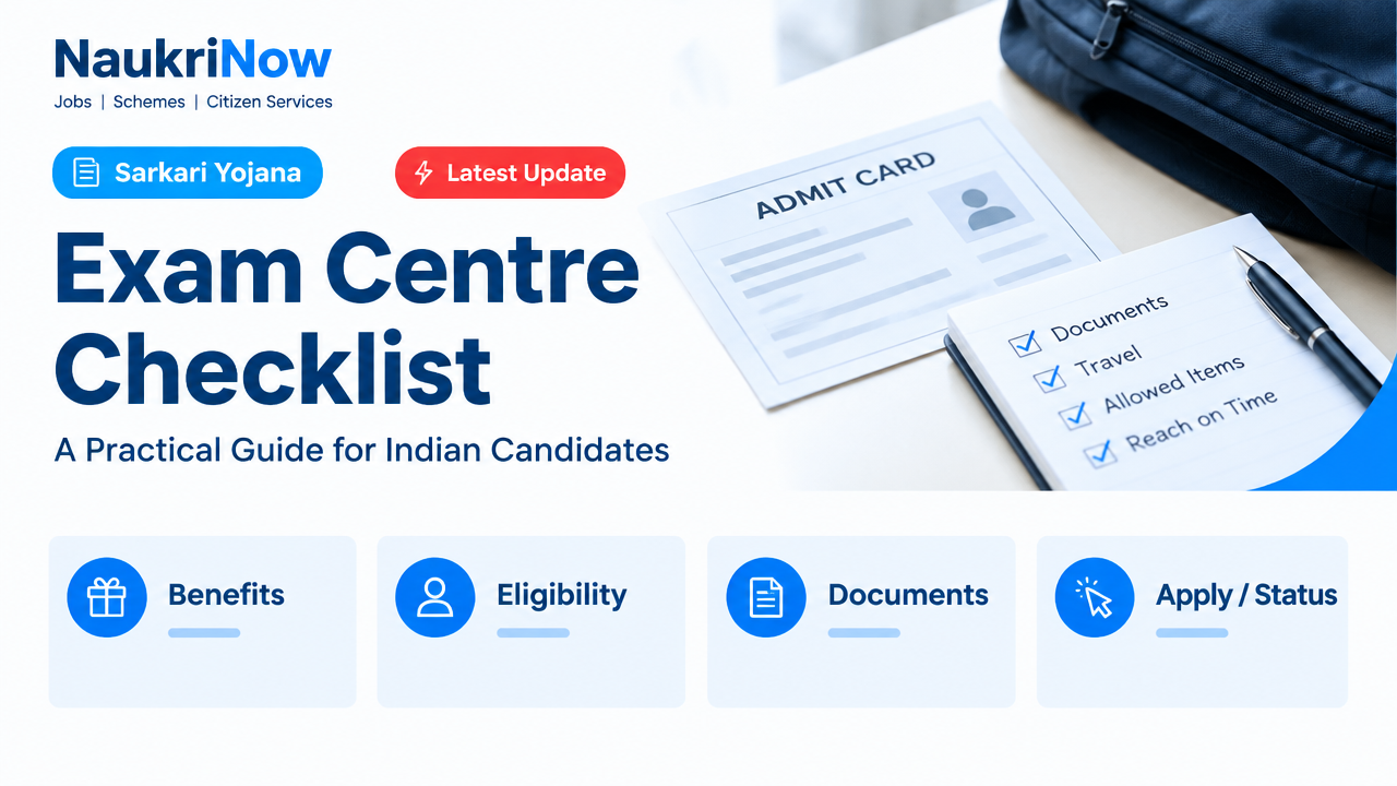 Exam Centre Checklist – NaukriNow featured poster