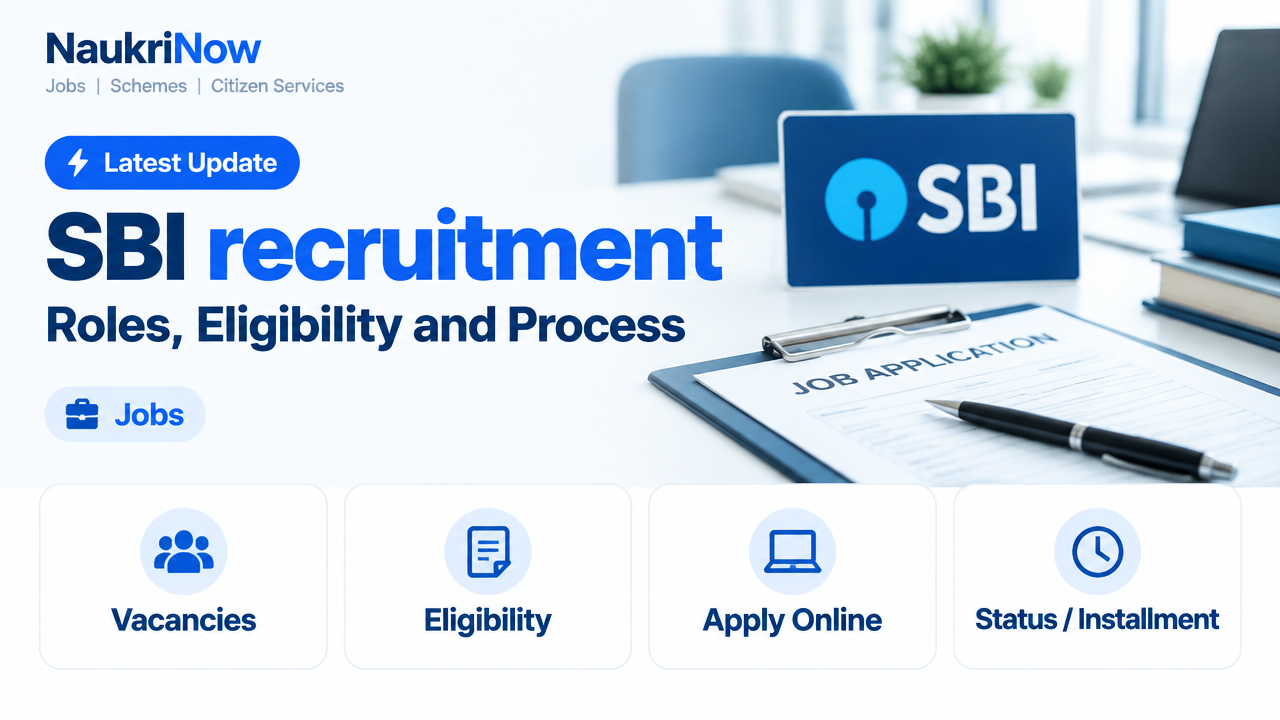 SBI recruitment – NaukriNow featured poster