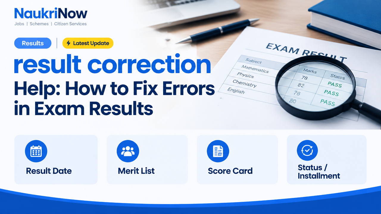 result correction – NaukriNow featured poster