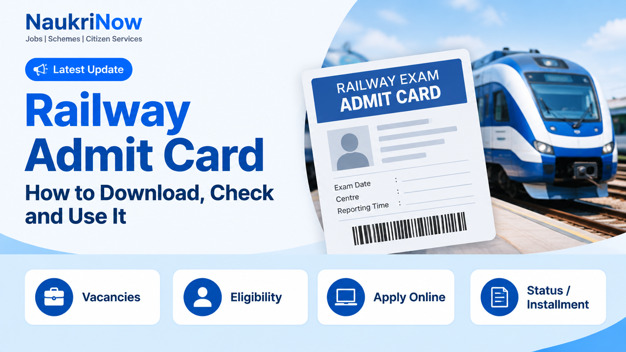 Railway Admit Card – NaukriNow featured poster