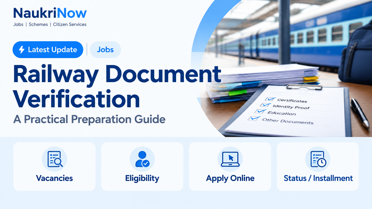 Railway Document Verification – NaukriNow featured poster