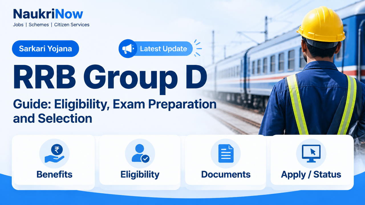 RRB Group D – NaukriNow featured poster
