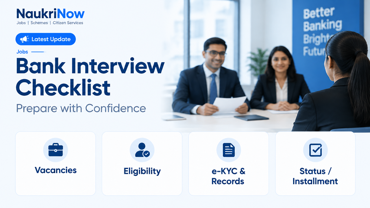 Bank Interview Checklist – NaukriNow featured poster