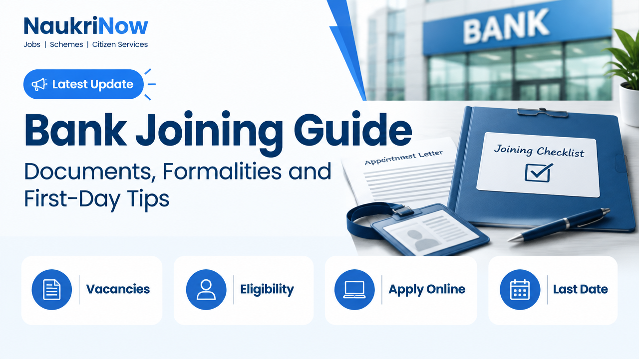 Bank Joining Guide – NaukriNow featured poster