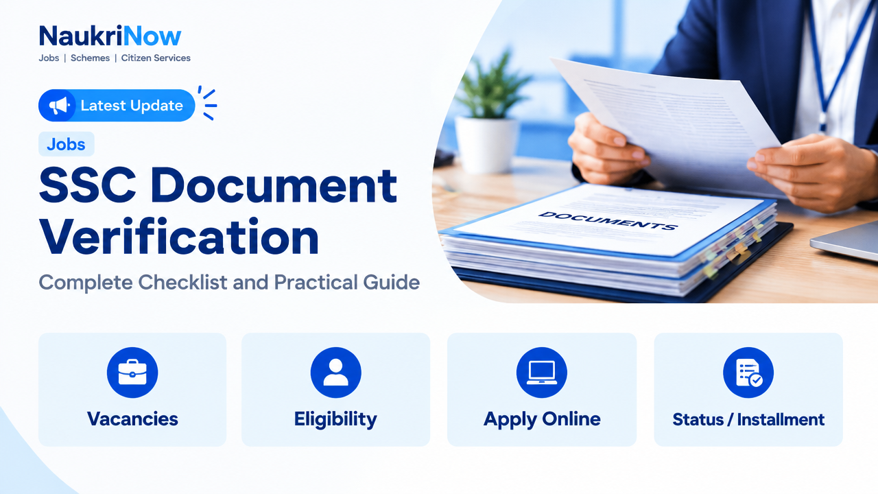 SSC Document Verification – NaukriNow featured poster