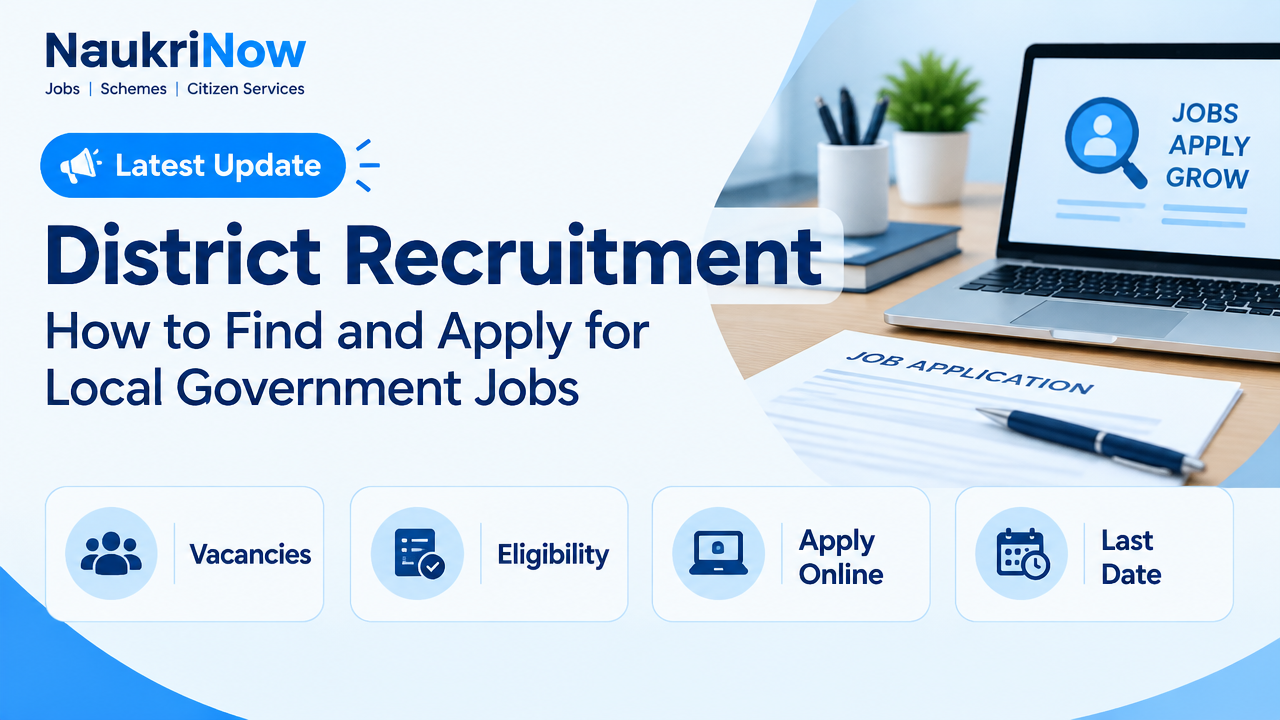 District Recruitment – NaukriNow featured poster