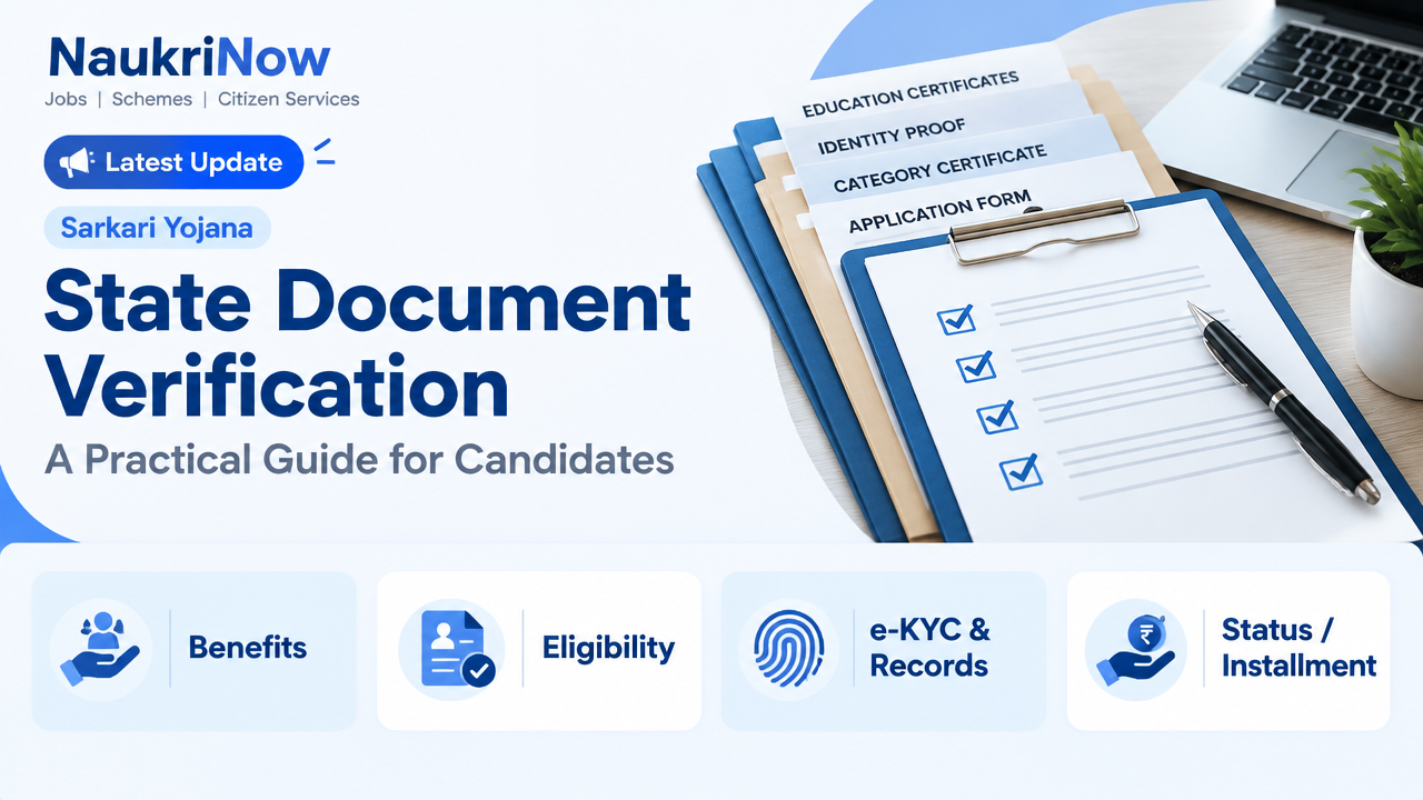 State Document Verification – NaukriNow featured poster