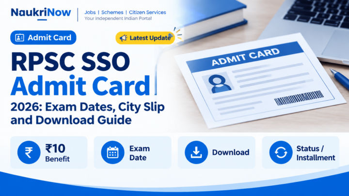 RPSC SSO Admit Card – NaukriNow featured poster