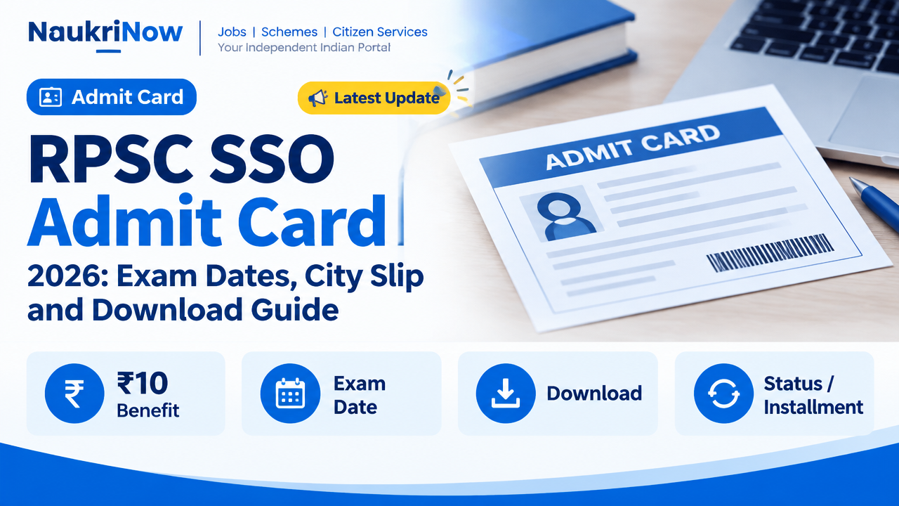 RPSC SSO Admit Card – NaukriNow featured poster