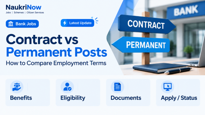 Contract vs Permanent Posts – NaukriNow featured poster