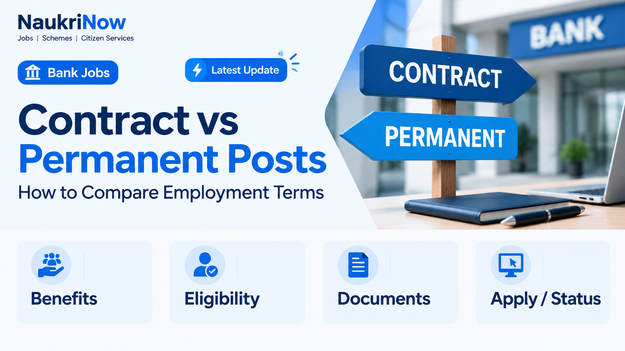 Contract vs Permanent Posts – NaukriNow featured poster