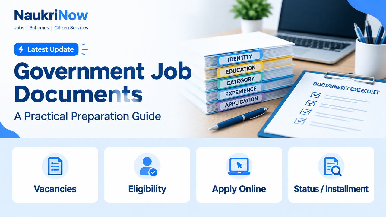 Government Job Documents – NaukriNow featured poster