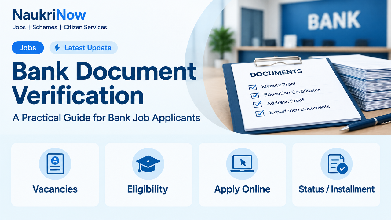 Bank Document Verification – NaukriNow featured poster
