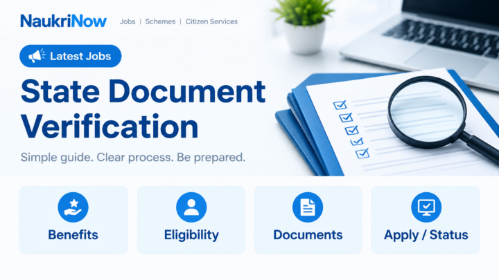 State Document Verification – NaukriNow featured poster