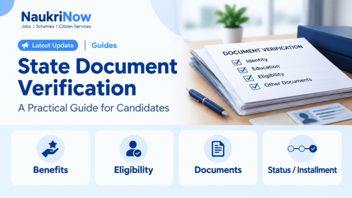 State Document Verification – NaukriNow featured poster