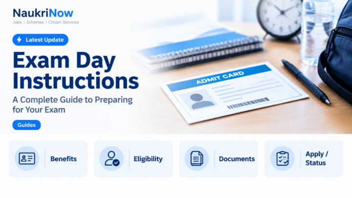 Exam Day Instructions – NaukriNow featured poster