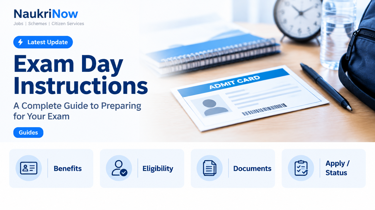 Exam Day Instructions – NaukriNow featured poster