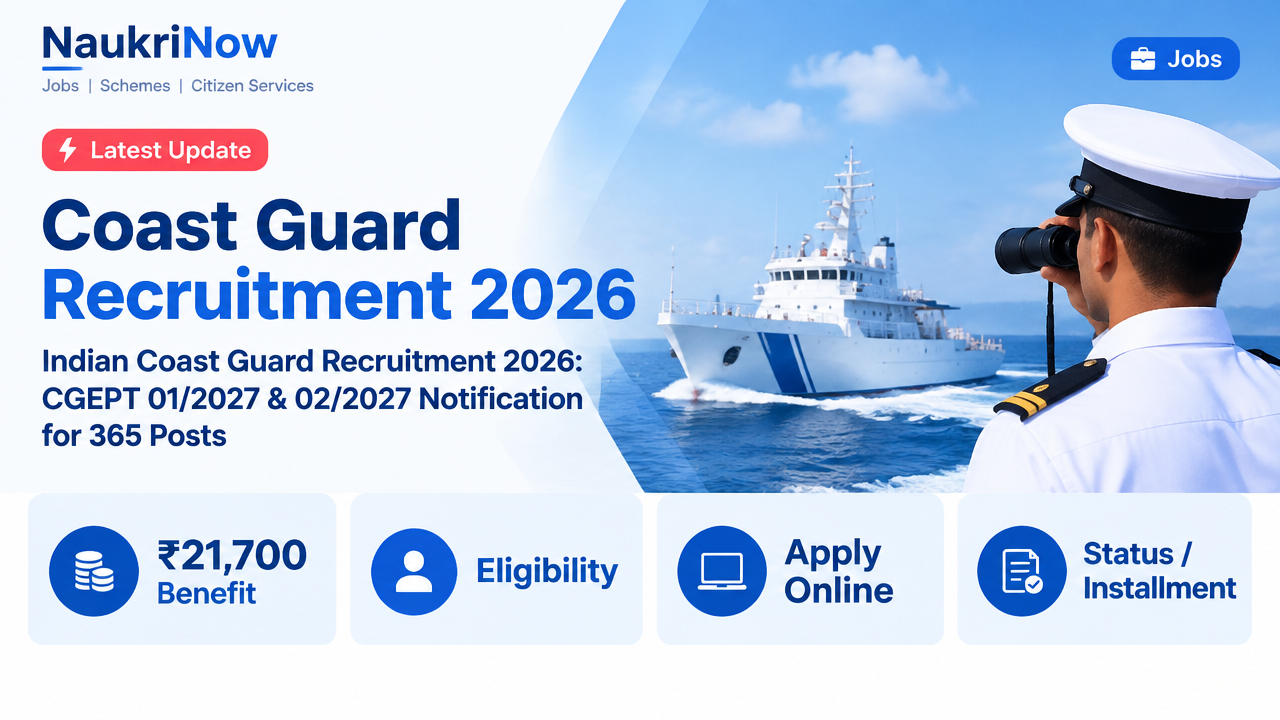 Coast Guard Recruitment 2026 – NaukriNow featured guide