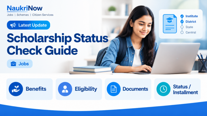 Scholarship Status Check Guide – NaukriNow featured poster