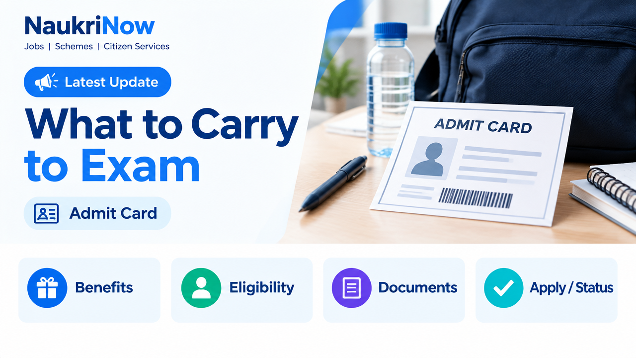 What to Carry to Exam – NaukriNow featured guide