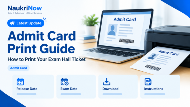 Admit Card Print Guide – NaukriNow featured poster